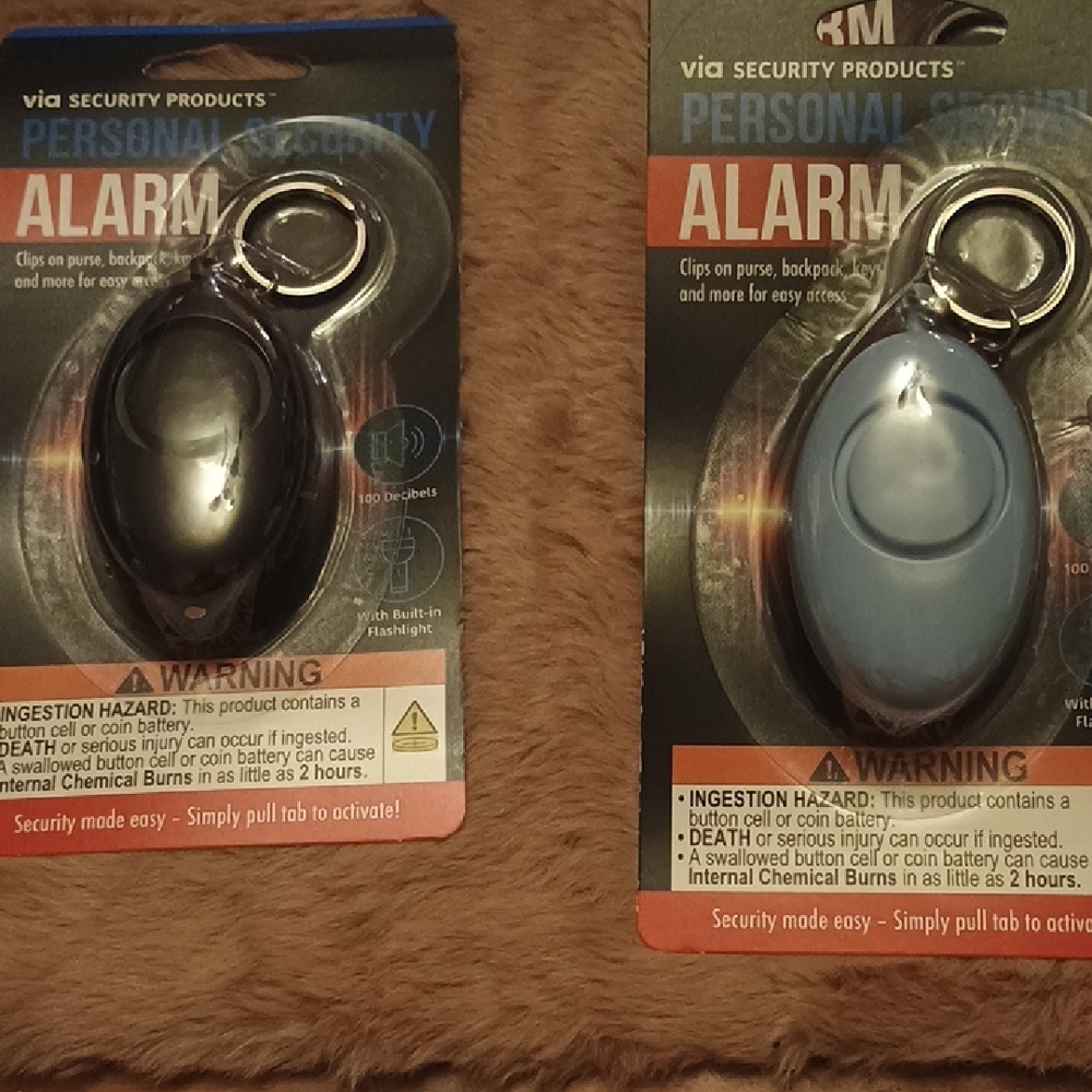 Personal Security Alarm Keychain Set
